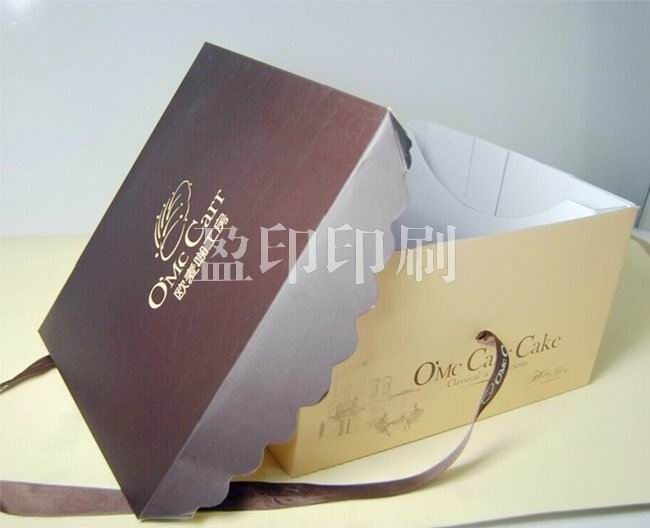 Corrugated paper (pit paper) cake color box