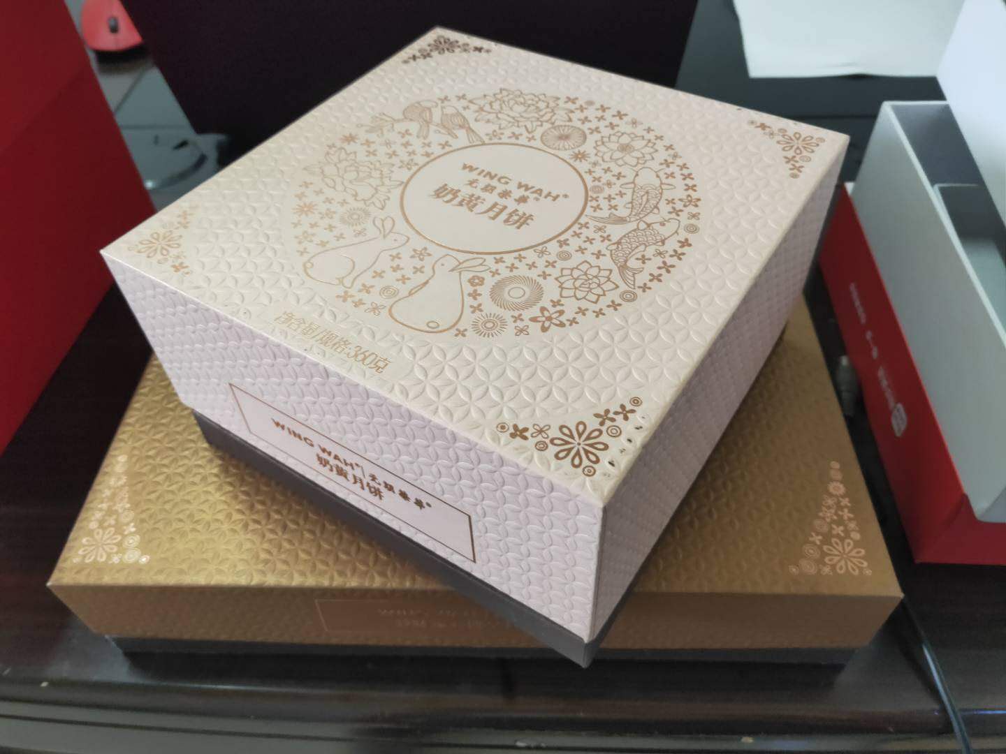 Mooncake box, world box, hardcover box folding inner box